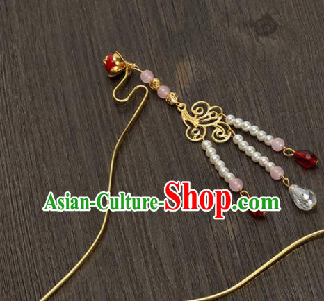 Traditional Chinese Hanfu Tassel Hairpins Handmade Ancient Princess Hair Accessories for Women