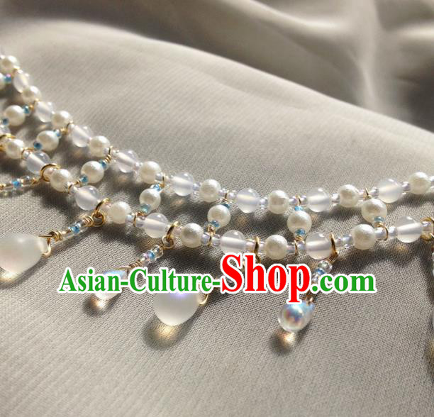 Traditional Chinese Hanfu Necklace Handmade Ancient Princess Necklet Accessories for Women