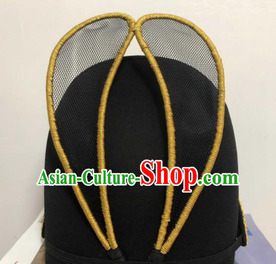 Chinese Traditional Ming Dynasty Emperor Hat Ancient Bridegroom Hair Accessories for Men