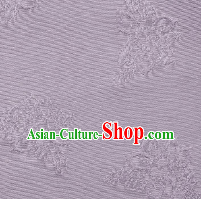 Chinese Traditional Classical Jacquard Pattern Lilac Cotton Fabric Imitation Silk Fabric Hanfu Dress Material