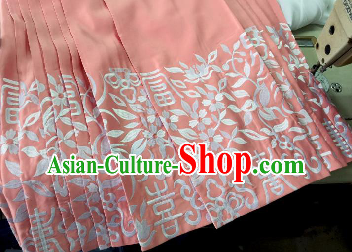 Chinese Ancient Imperial Consort Embroidered Blouse and Skirt Traditional Ming Dynasty Royal Countess Costumes for Women