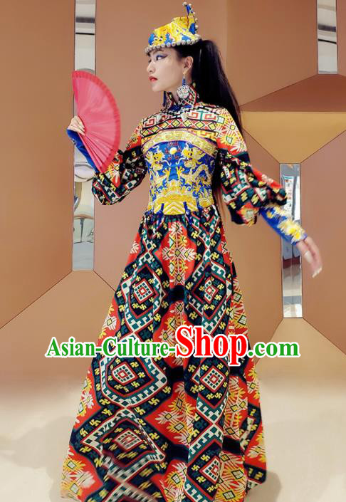 Chinese Traditional National Qipao Dress Tang Suit Cheongsam Costume for Women