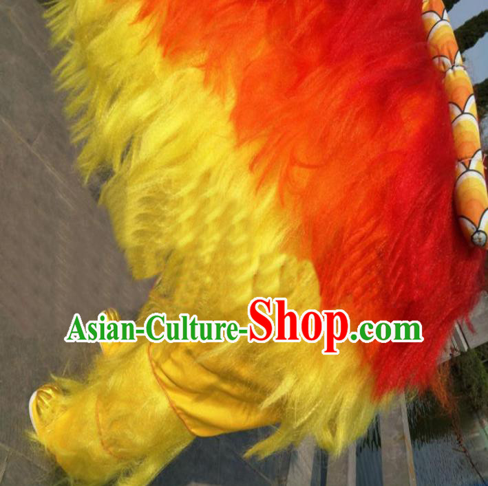 Chinese Traditional Lion Dance Fur Lion Head Top Lion Dance Competition Costumes for Adult
