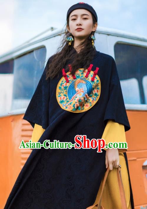 Chinese Traditional Embroidered Qipao Dress National Tang Suit Costumes for Women
