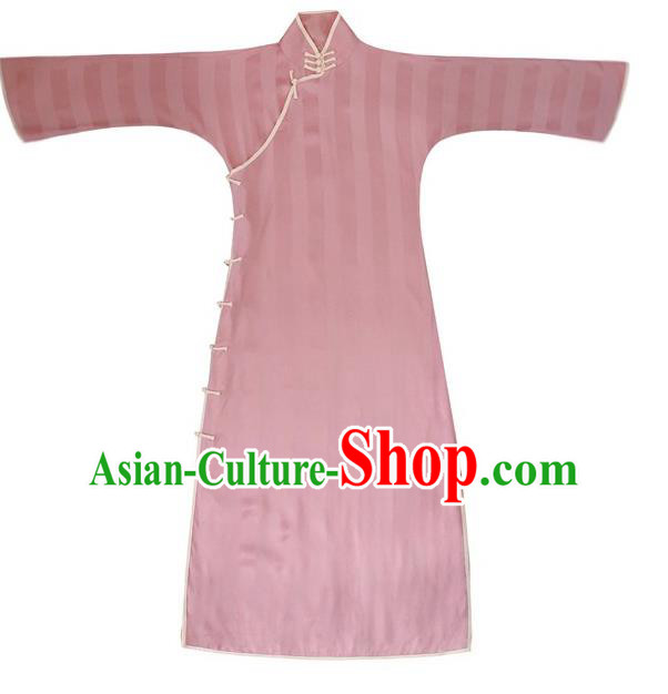 Chinese Traditional Pink Qipao Dress National Tang Suit Cheongsam Costumes for Women