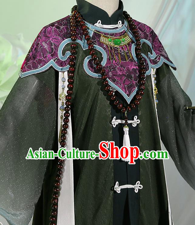 Chinese Traditional Cosplay Queen Black Hanfu Dress Ancient Swordsman Costumes for Women