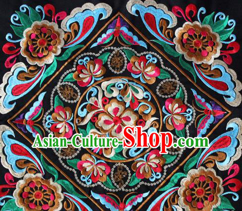 Chinese Traditional Embroidered Red Sunflowers Applique Embroidery Patch Embroidery Craft Accessories