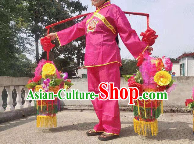 Chinese Traditional Opera Prop Lantern Festival Folk Dance Flower Baskets