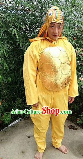 Traditional Chinese New Year Cosplay Tortoise Golden Costume Complete Set