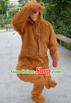 Cosplay Zodiac Monkey Traditional Chinese New Year Stage Performance Costume Complete Set