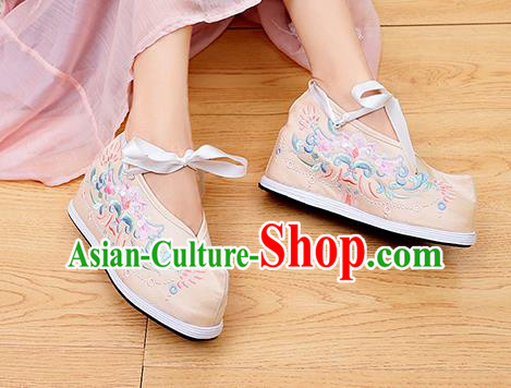 Asian Chinese Traditional Wedding Satin Shoes Embroidered Shoes Opera Shoes Hanfu Shoes for Women