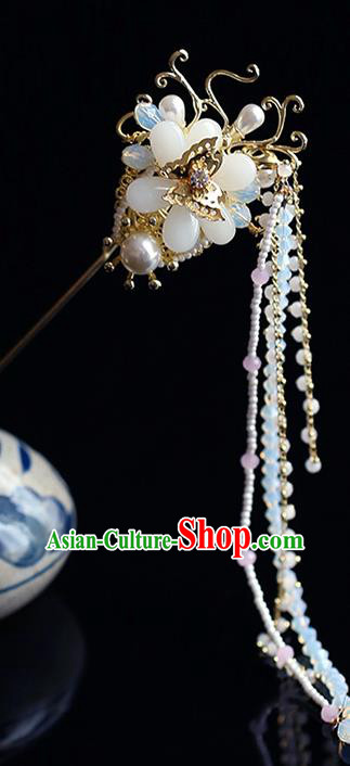 Chinese Traditional Wedding Tassel Hairpins Ancient Bride Hair Accessories for Women