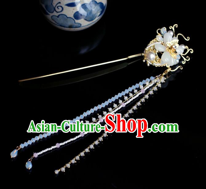 Chinese Traditional Wedding Tassel Hairpins Ancient Bride Hair Accessories for Women