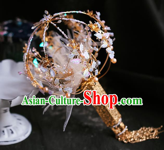 Chinese Ancient Wedding Bridal Bouquet Traditional Bride Flowers Accessories for Women