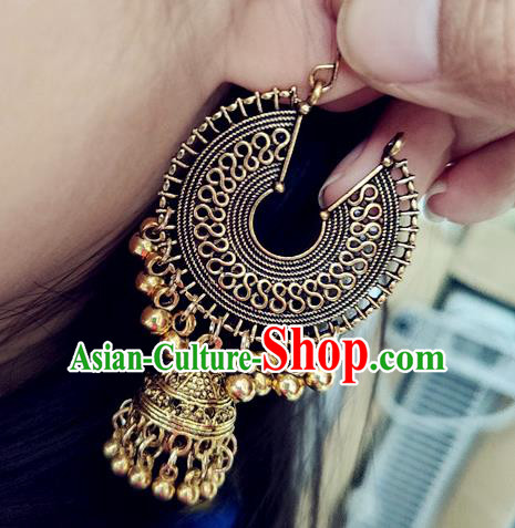 Asian India Traditional Dance Ear Jewelry Indian Handmade Earrings for Women