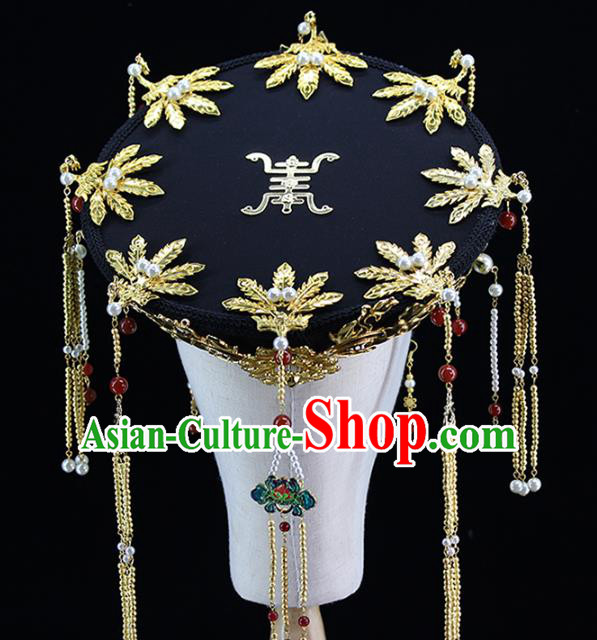 Traditional Chinese Qing Dynasty Hat Phoenix Coronet Headdress Ancient Queen Hair Accessories for Women