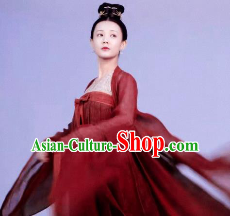 Chinese Ancient Patrician Lady Drama Royal Nirvana Lu Wenxi Replica Costumes and Headpiece for Women