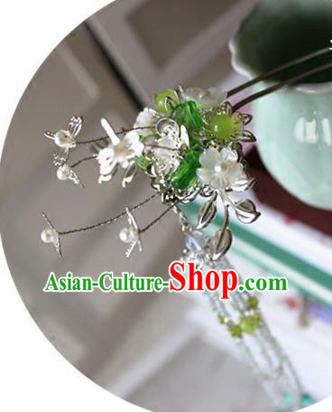 Traditional Chinese Palace Tassel Hairpin Headdress Ancient Court Hair Accessories for Women