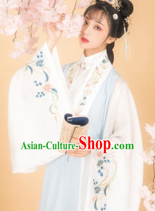 Chinese Traditional Ming Dynasty Patrician Mistress Blouse and Skirt Ancient Royal Infanta Historical Costumes for Women