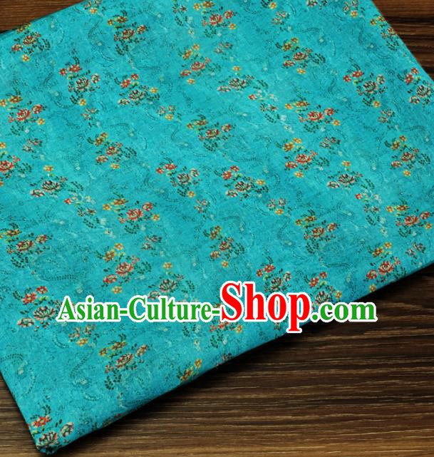 Chinese Traditional Design Pattern Green Ramie Fabric Cheongsam Ramee Drapery