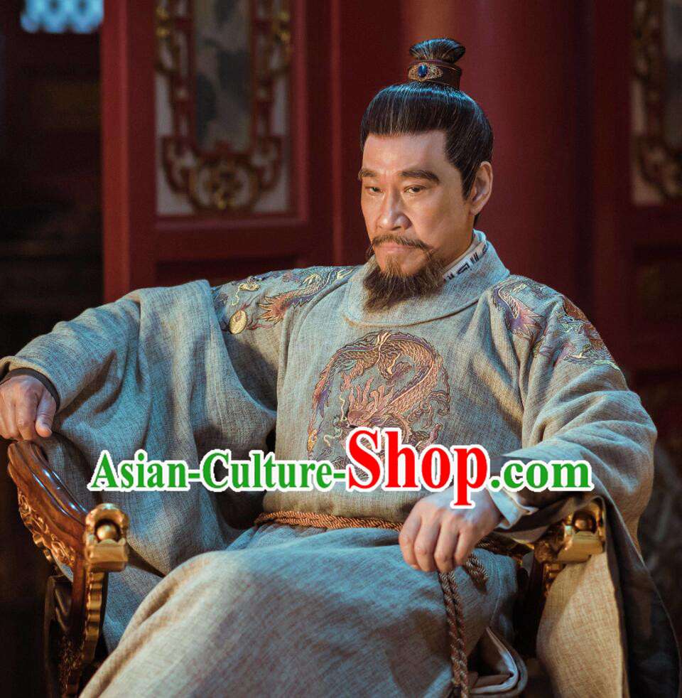 Chinese Ancient Yongle Emperor Embroidered Clothing Drama Empress of the Ming Dynasty Zhu Di Replica Costumes for Men