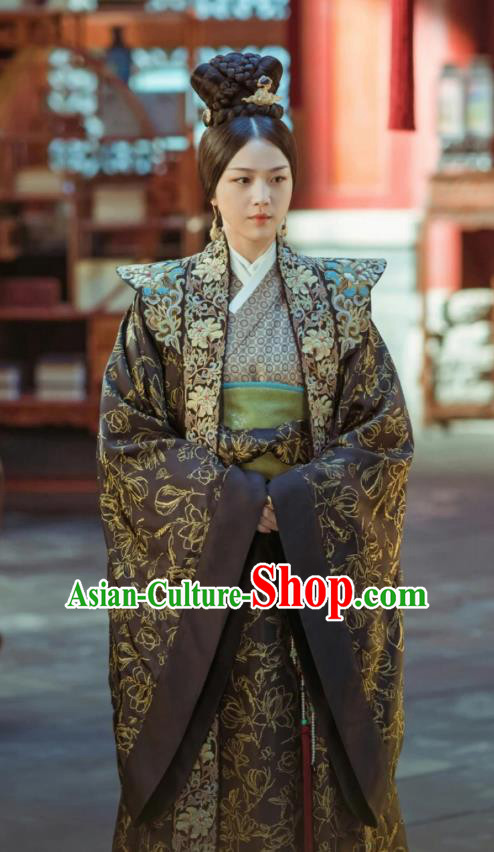 Chinese Ancient Empress Dowager Embroidered Clothing Drama Empress of the Ming Dynasty Sun Ruowei Replica Costumes for Women