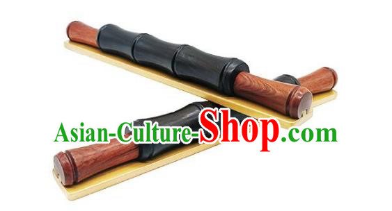 Chinese Traditional Calligraphy Carving Bamboo Paper Weight Handmade Handwriting Supplies