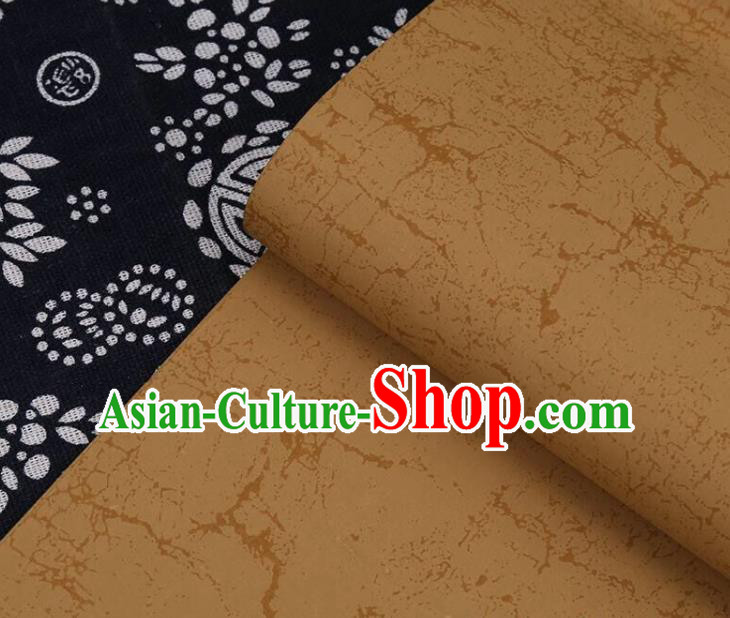 Traditional Chinese Ice Cracks Pattern Calligraphy Brown Paper Handmade The Four Treasures of Study Writing Batik Art Paper
