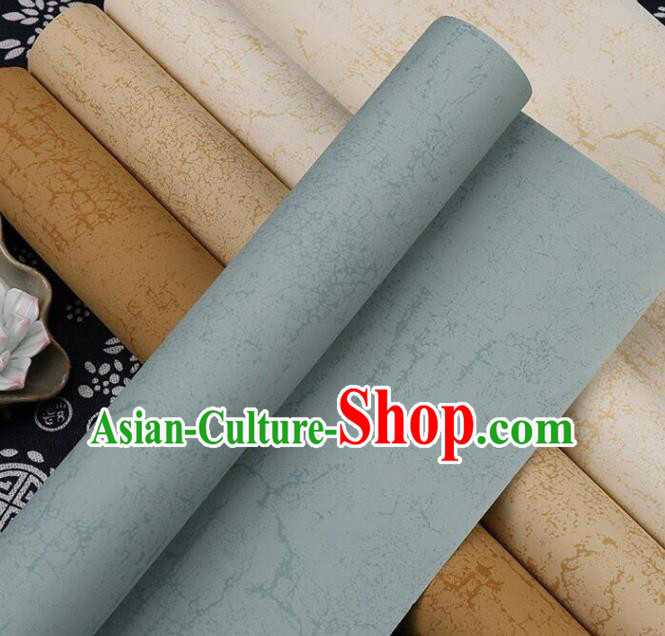 Traditional Chinese Ice Cracks Pattern Calligraphy Blue Paper Handmade The Four Treasures of Study Writing Batik Art Paper