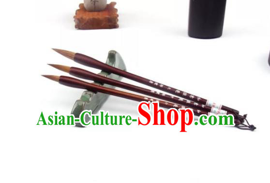 Traditional Chinese Calligraphy Bamboo Brush Handmade The Four Treasures of Study Writing Brush Pen