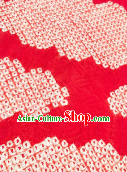Japanese Nagoya Traditional Red Brocade Waistband Japan Kimono Yukata Belt for Women