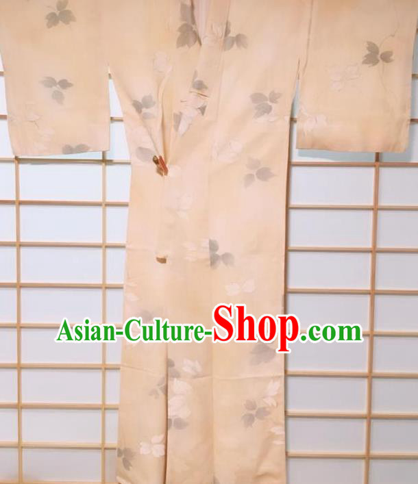Japanese Traditional Printing Edo Komon Kimono Japan Yukata Dress Costume for Women