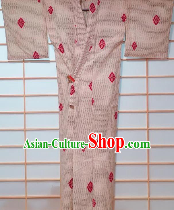 Traditional Japanese Kimono Japan Classical Pattern Yukata Dress Costume for Women