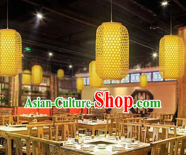 Chinese Traditional Handmade Bamboo Weaving Lanterns Hanging Lantern Lamp