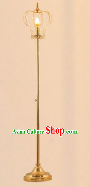 Handmade Chinese Golden Iron Art Lamp Floor Lantern Traditional Wedding Lanterns Decoration