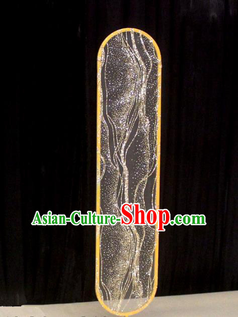 Handmade Chinese Golden Iron Art Ellipse Lamp Floor Lantern Traditional Wedding Lanterns Decoration