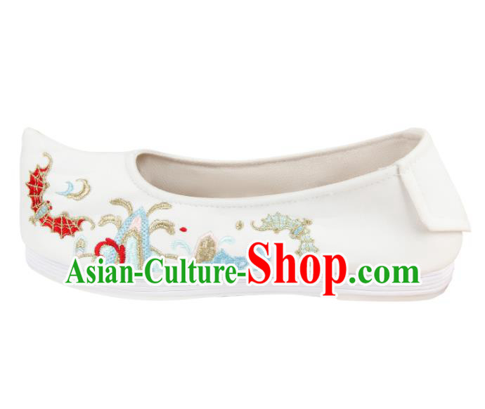 Asian Chinese Traditional Hanfu Shoes Ancient Princess Embroidered Shoes for Women