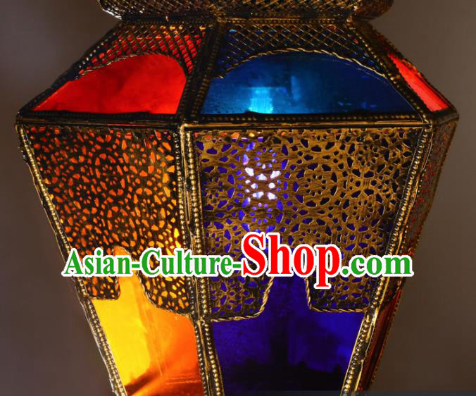 Asian Traditional Iron Ceiling Lantern Thailand Handmade Lanterns Hanging Lamps
