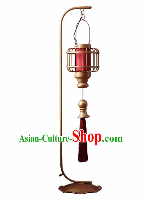 Asia Chinese Traditional Iron Floor Lantern Thailand Handmade Lanterns
