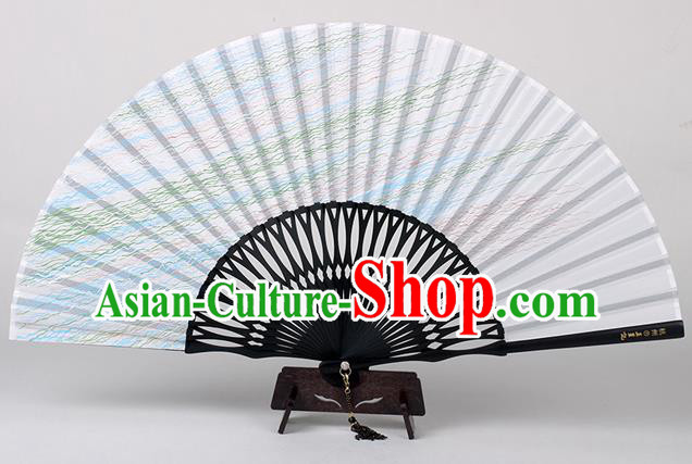 Traditional Chinese Handmade Printing Silk Folding Fan China Accordion Fan Oriental Fan