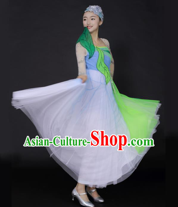 Professional Modern Dance Chorus Veil Dress Opening Dance Stage Performance Costume for Women
