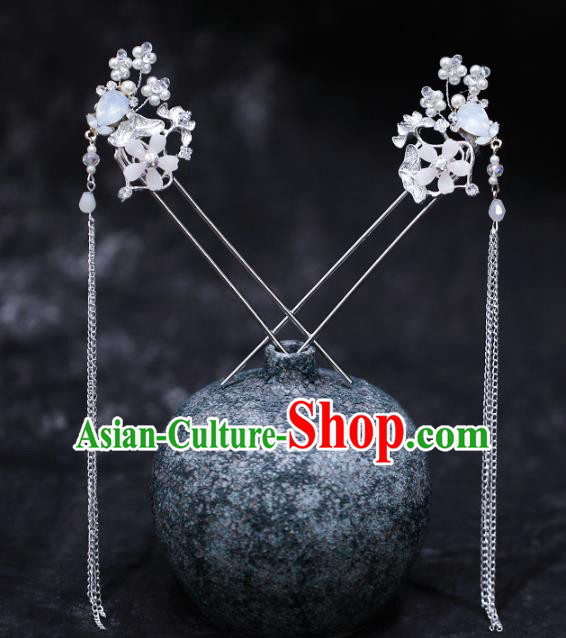 Chinese Traditional Hanfu Tassel Hairpins Ancient Hair Accessories for Women