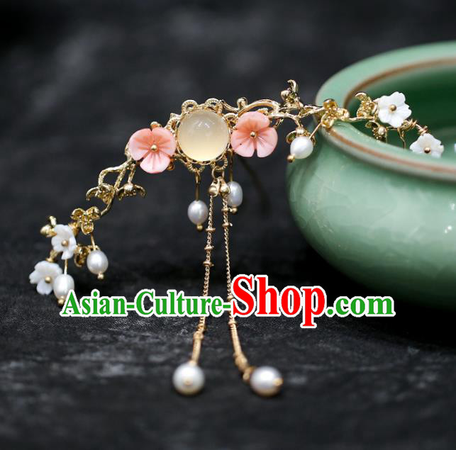 Chinese Traditional Hanfu Tassel Hairpins Ancient Hair Accessories for Women
