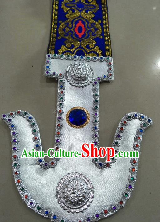 Chinese Zang Nationality Belts Pendant Handmade Traditional Tibetan Ethnic Waistband Accessories for Women