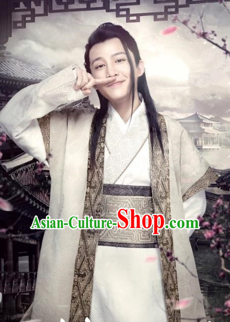 Historical Drama Love is More Than A Word Chinese Ancient Swordsman Hao Guozi Costume for Men