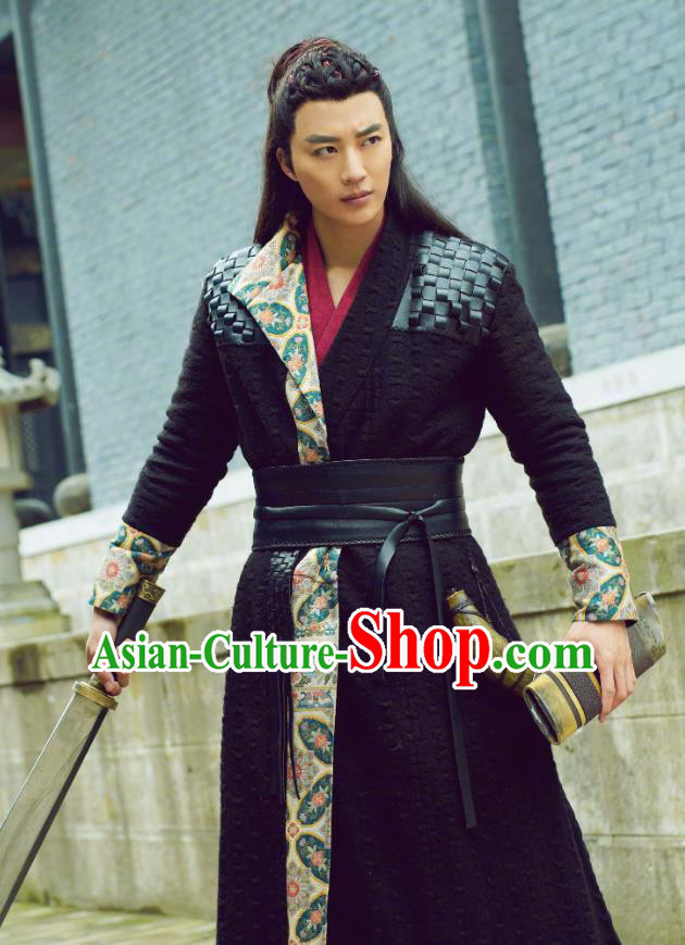 Chinese Ancient Swordsman Zhao Wohuan Clothing Historical Drama Xia Tan Jian Bu Zhi Costume for Men