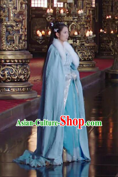 Chinese Ancient Noble Lady Yuan Qingli Hanfu Dress Drama The Love Lasts Two Minds Costume and Headpiece for Women