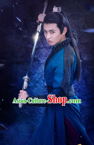 Chinese Ancient Swordsman Jiang Yulang Clothing Historical Drama Handsome Siblings Costume and Headpiece for Men