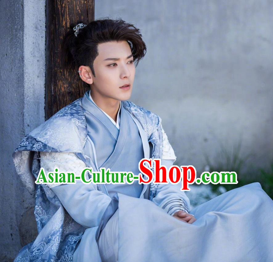 Chinese Ancient Qin Dynasty Young Swordsman Xiang Shaolong Historical Drama A Step Into The Past Costume for Men
