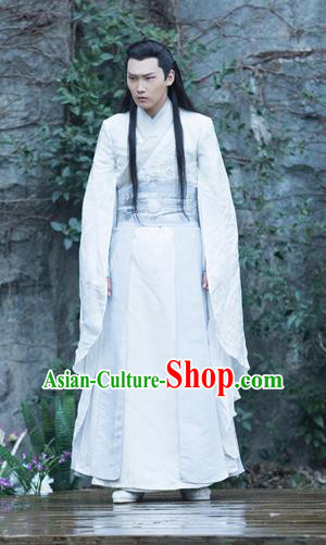 Chinese Ancient Royal Highness Mo Yihuai Clothing Historical Drama The Eternal Love Costume and Headwear for Men